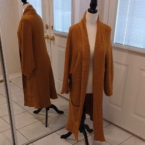 4/$40 Cozy Long Open-Front Cardigan Sweater - O/S (Fits US16)